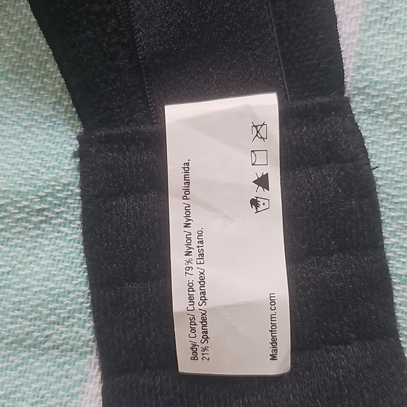 Maidenform Stay Put Strapless Underwire Bra 38DD Like New Black - Picture 4 of 7